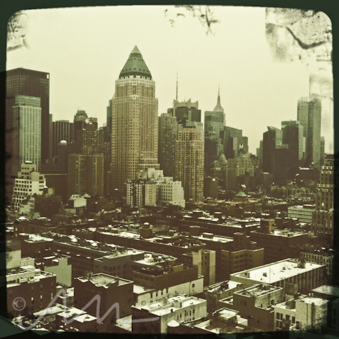 view from the top of a sky-rise near 57th and 10th